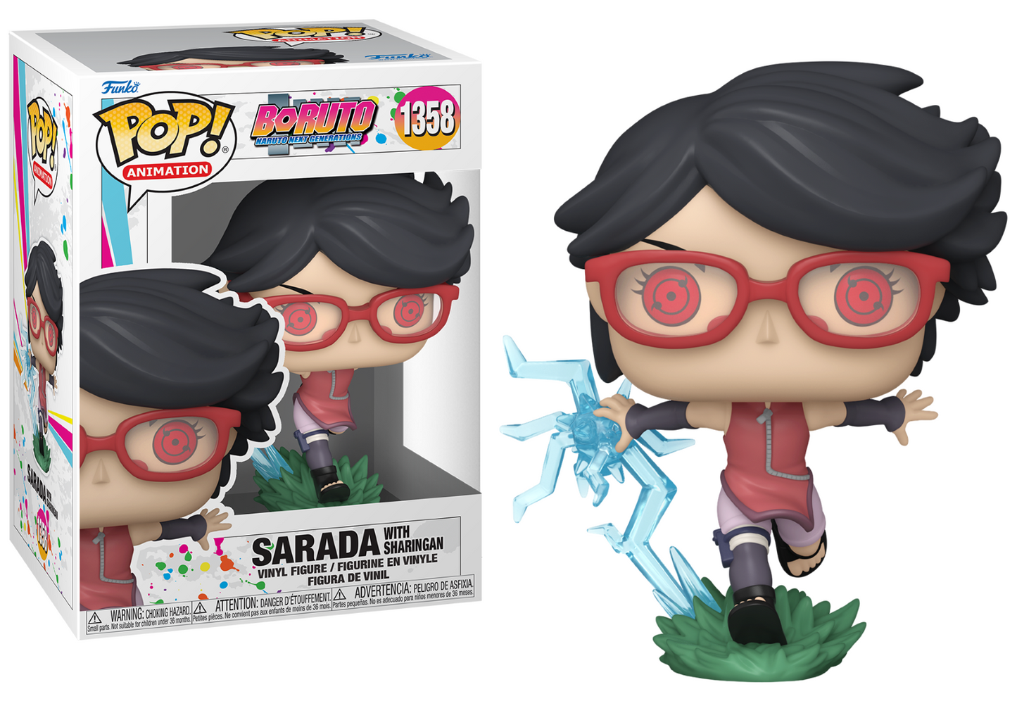 BORUTO POP Animation N° 1358 Sarada avec Sharingan