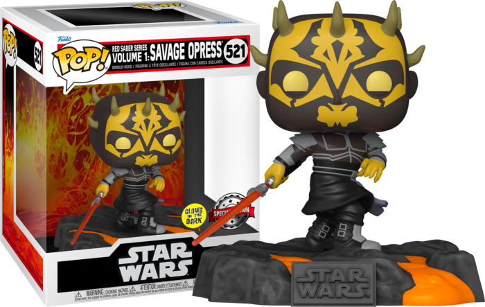 STAR WARS POP Deluxe N° 521 Savage Opress (Glow In The Dark) Funko