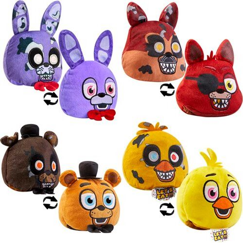 FNAF Assortiment 12 Peluches Réversible 10cm