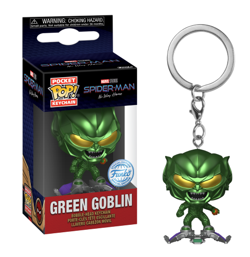 SPIDER-MAN NO WAY HOME Pocket Pop Keychains Bouffon Vert w/ BMB