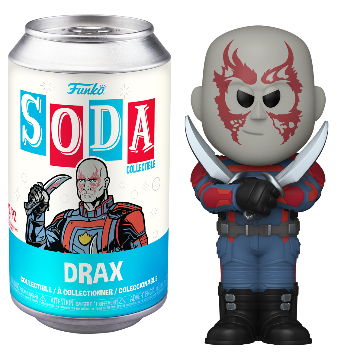 LES GARDIENS DE LA GALAXIE 3 POP Soda Drax avec Chase (M)