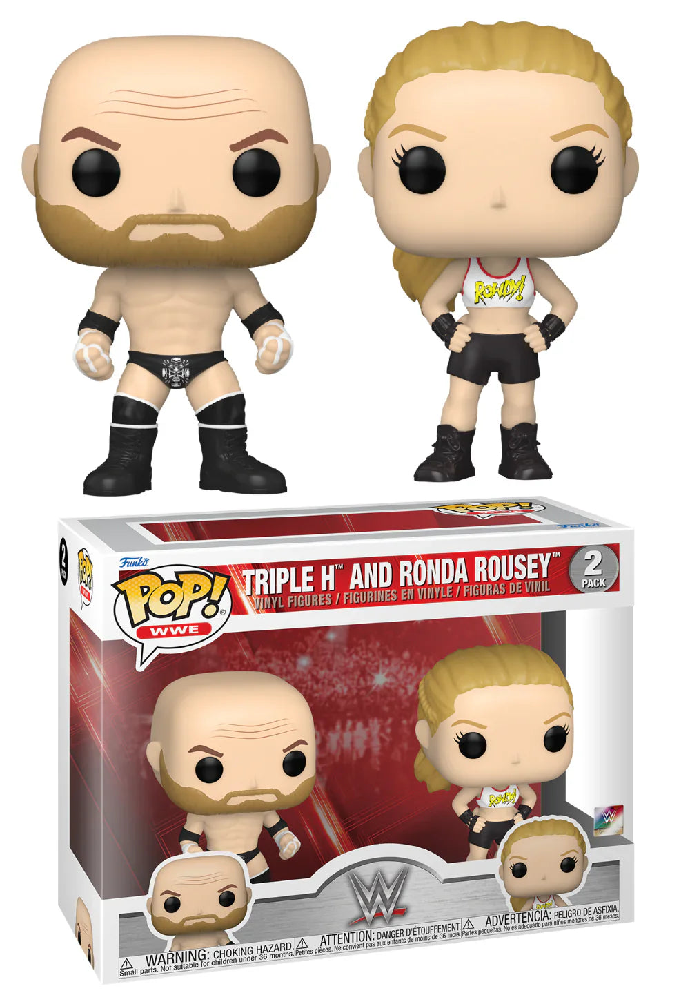 Triple H ja Ronda Rousey 2-pakkaus 