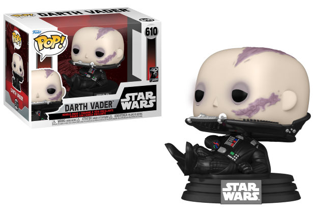 STAR WARS 6 "40EME ANNIVERSAIRE" POP N° 610 Dark Vador "Démasqué"