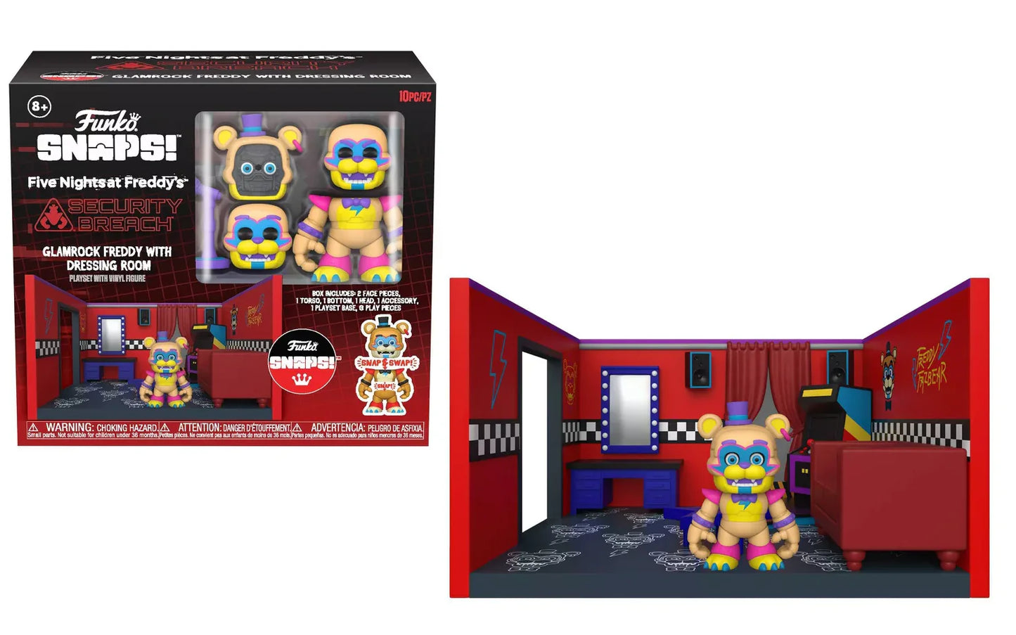 Glamrock Freddy - Snaps! Playset