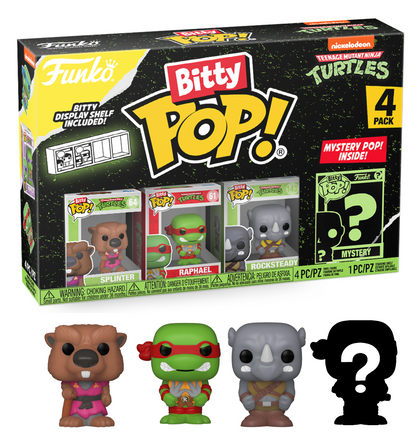 LES TORTUES NINJAS Bitty Pop 4 Pack 2.5cm Splinter