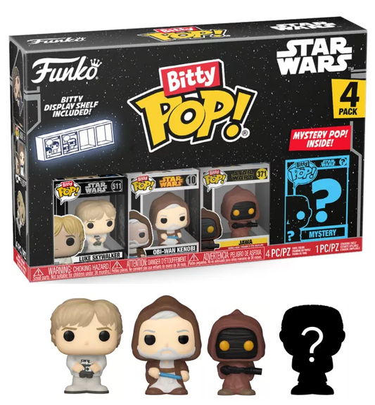 STAR WARS Bitty Pop 4 Pack 2.5cm Luke