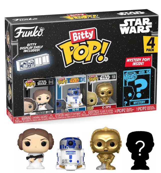 STAR WARS Bitty Pop 4 Pack 2.5cm Leia