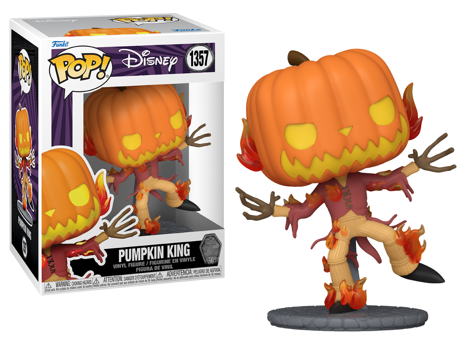 NBX "30ème Anniv." POP Disney N° 1357 Pumpkin King