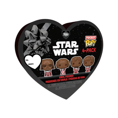 Confezione da 4 Pocket Pop! Star Wars per San Valentino