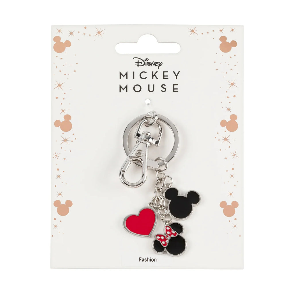 Mickey és Minnie fém kulcstartó