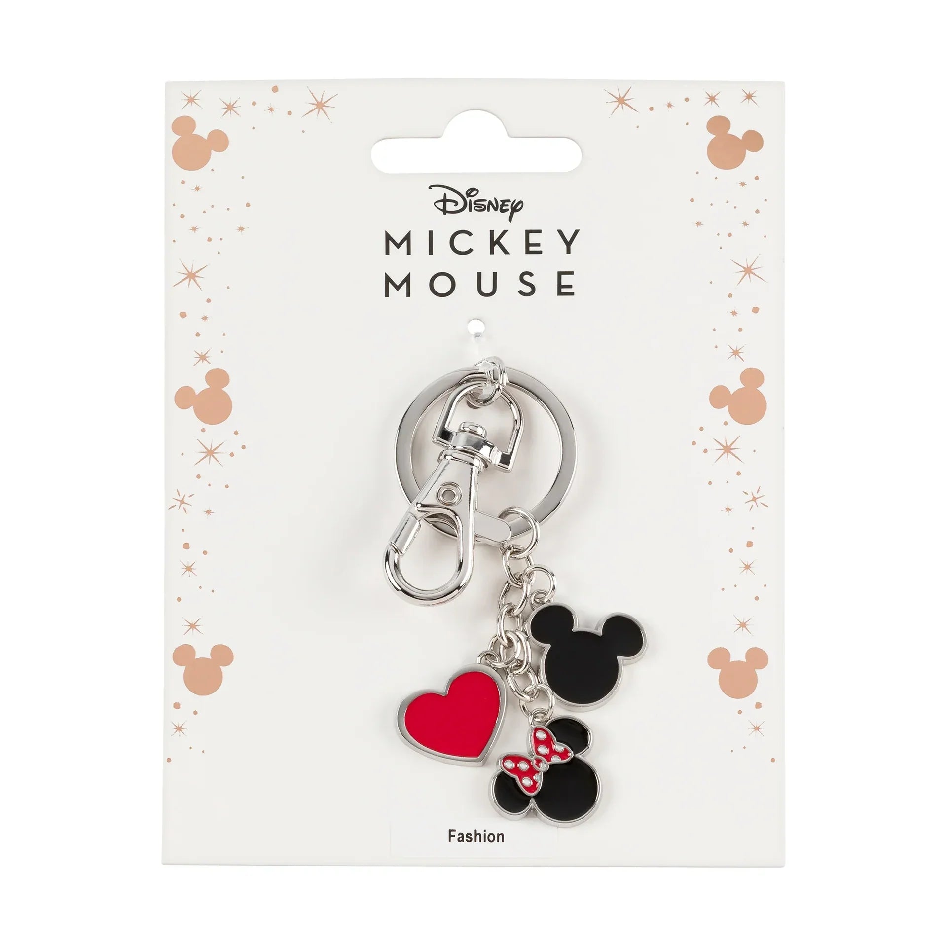 Mickey és Minnie fém kulcstartó