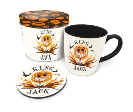 NIGHTMARE BEFORE CHRISTMAS King Jack Box métal, mug & sous verre