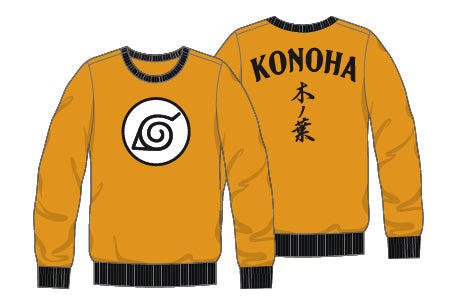 NARUTO Konoha Pull de Noël Homme (M)