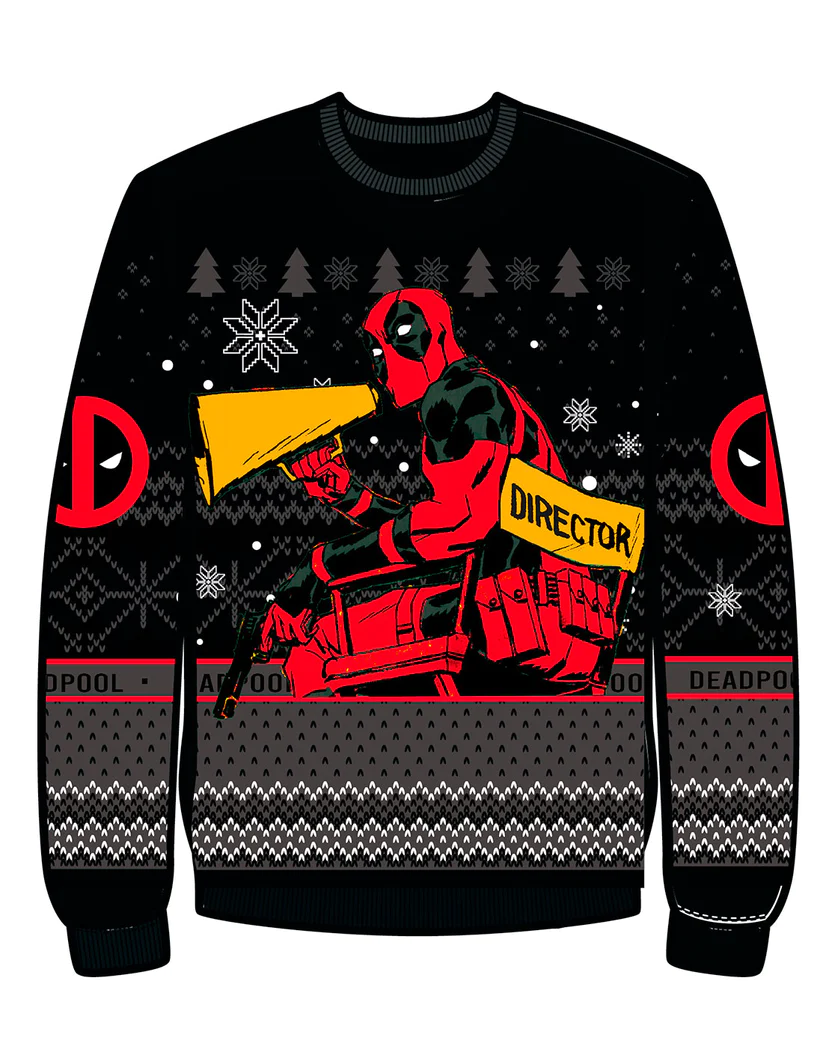 MARVEL Deadpool Pull de Noël Homme (XXL)