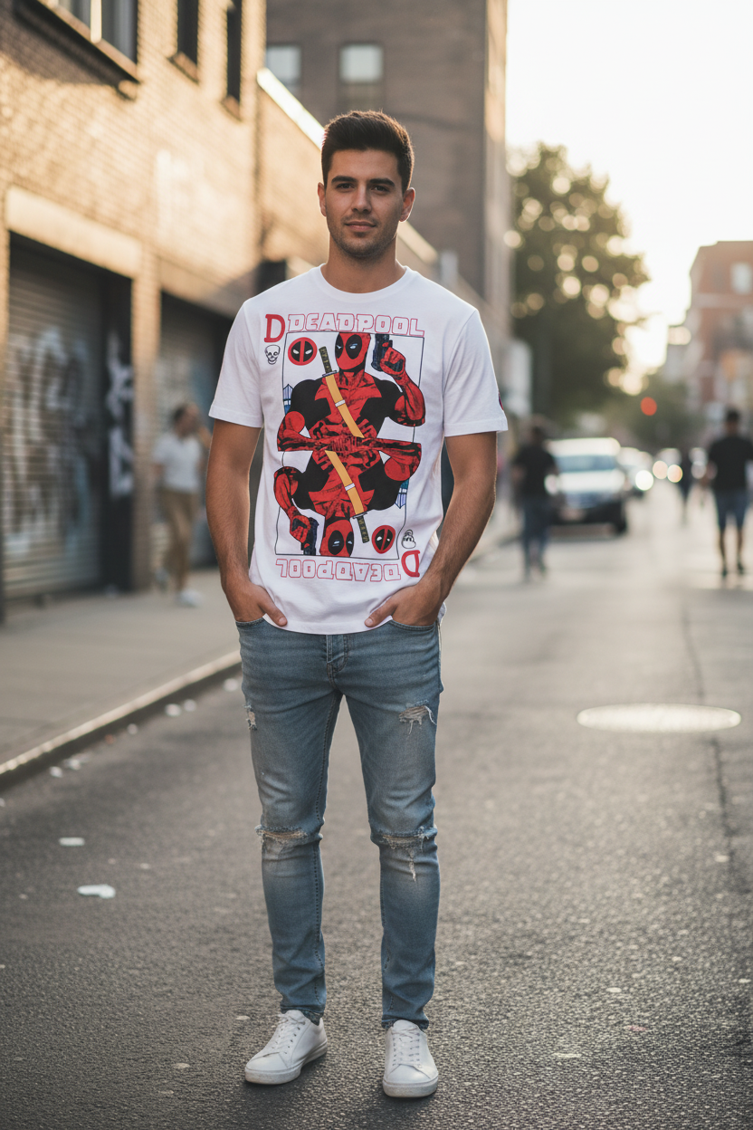 Koszulka z kartą Deadpool