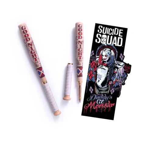 Pero a záložka s baseballovou pálkou Sebevražedný oddíl - Harley Quinn