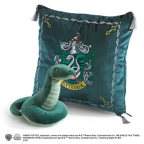 HARRY POTTER Peluche & coussin 34x34 Serpentard