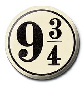 HARRY POTTER Plateforme 9 3/4 Button Badge 25mm