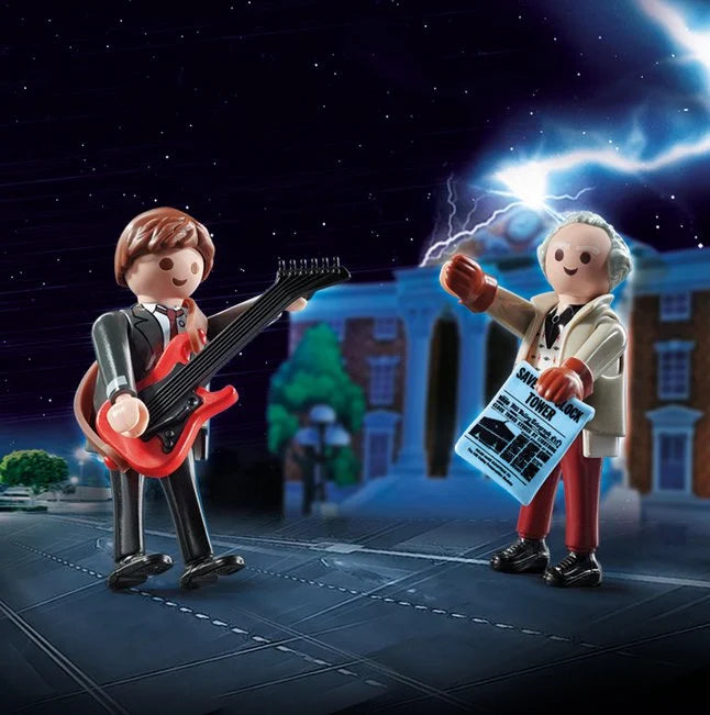 Dvojbalení Marty McFly a Dr. Brown - PLAYMOBIL