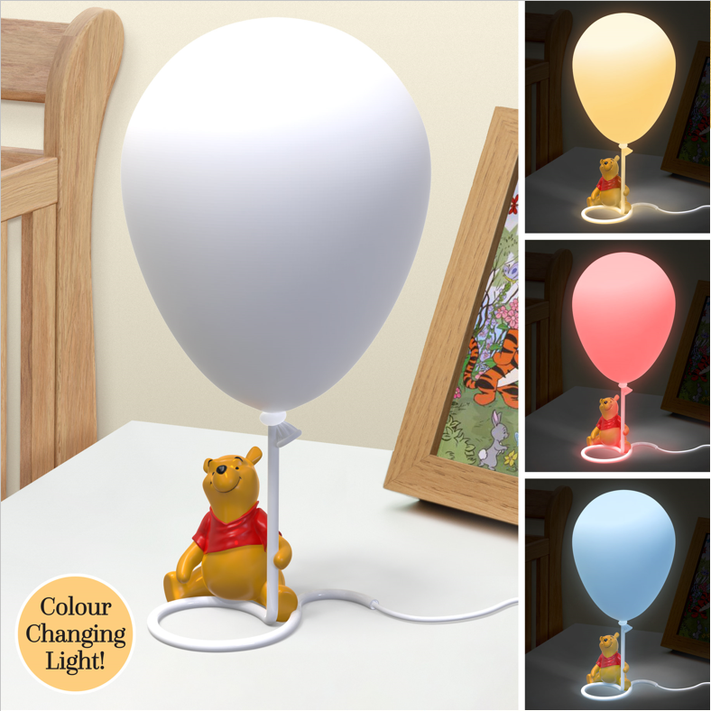 WINNIE L'OURSON Winnie avec Ballon Lampe 34cm