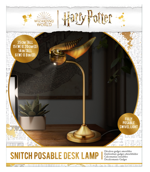 Harry Potter Skrivbordslampa - Gyllene Snitchen - FÖRBESTÄLLNING*