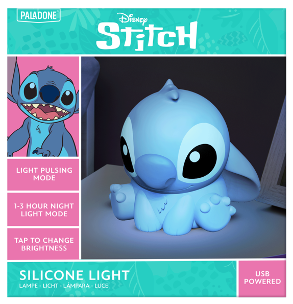 Lilo un Stitch uzlādējama silikona lampa - Stitch - IEPRIEKŠPASŪTĪJUMS*