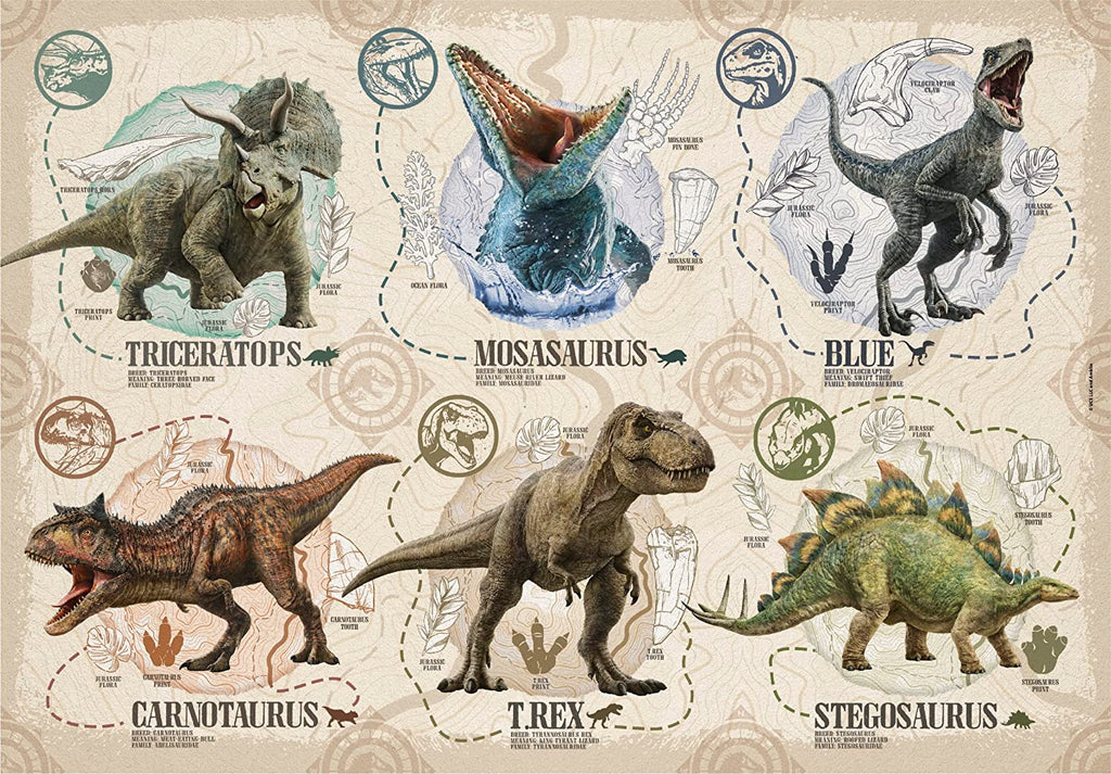 Puzzle Jurassic World - Dinozaury