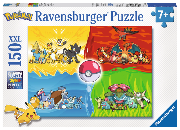 POKEMON Puzzle Pokemon Types 150 Pces