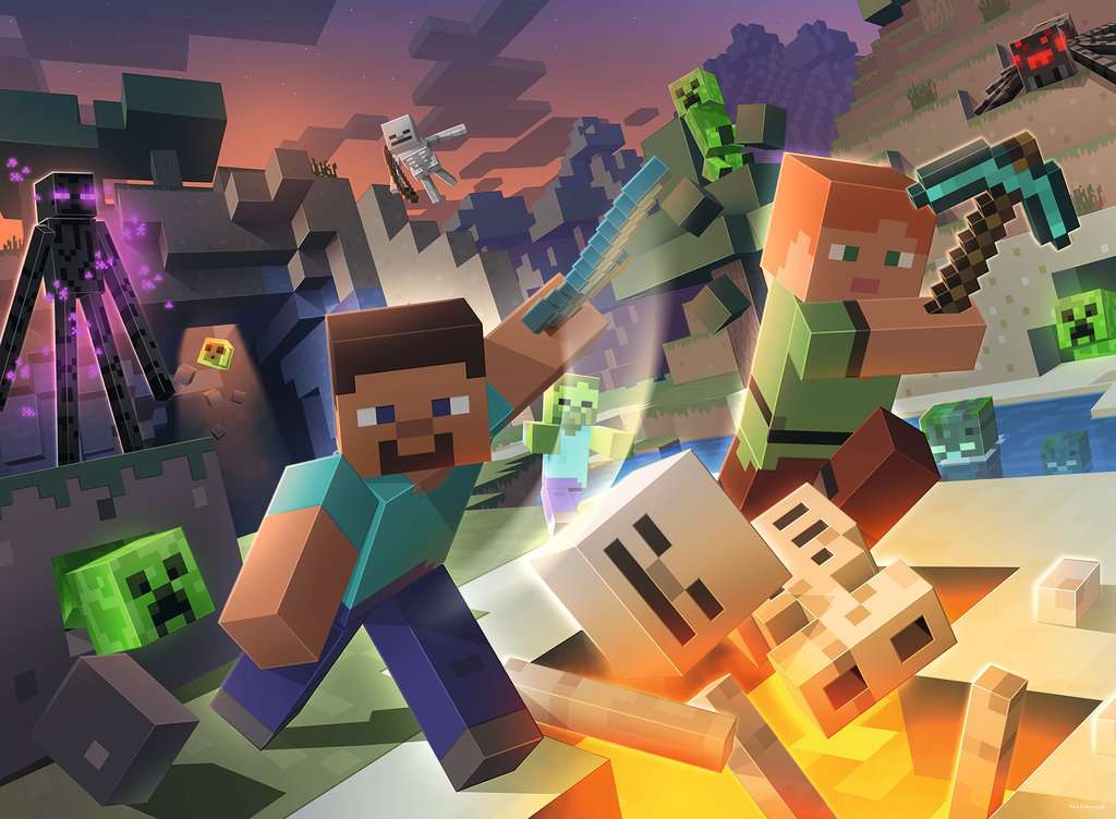 Minecraft Kirakós - Minecraft Szörnyek 