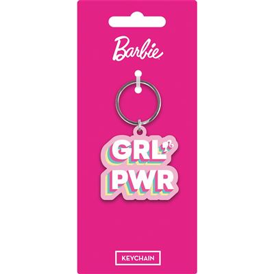 BARBIE Porte-Clés Caoutchouc Girl Power