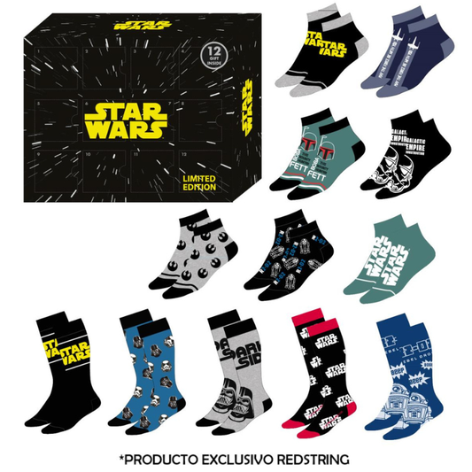 STAR WARS Gift Box 12 Paires de Chaussettes (T 40-46)