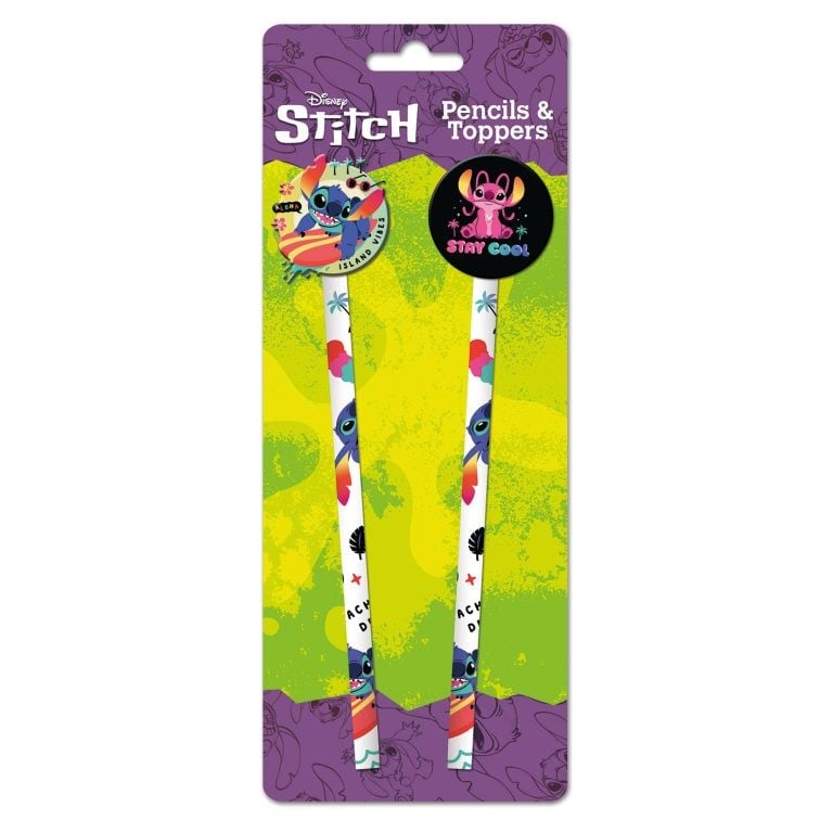 LILO & STITCH Acid Pops Pencil & Topper 2PK