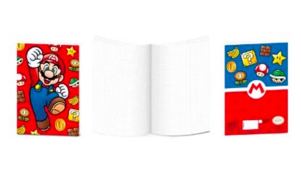 NINTENDO Super Mario A5 Exercise Books