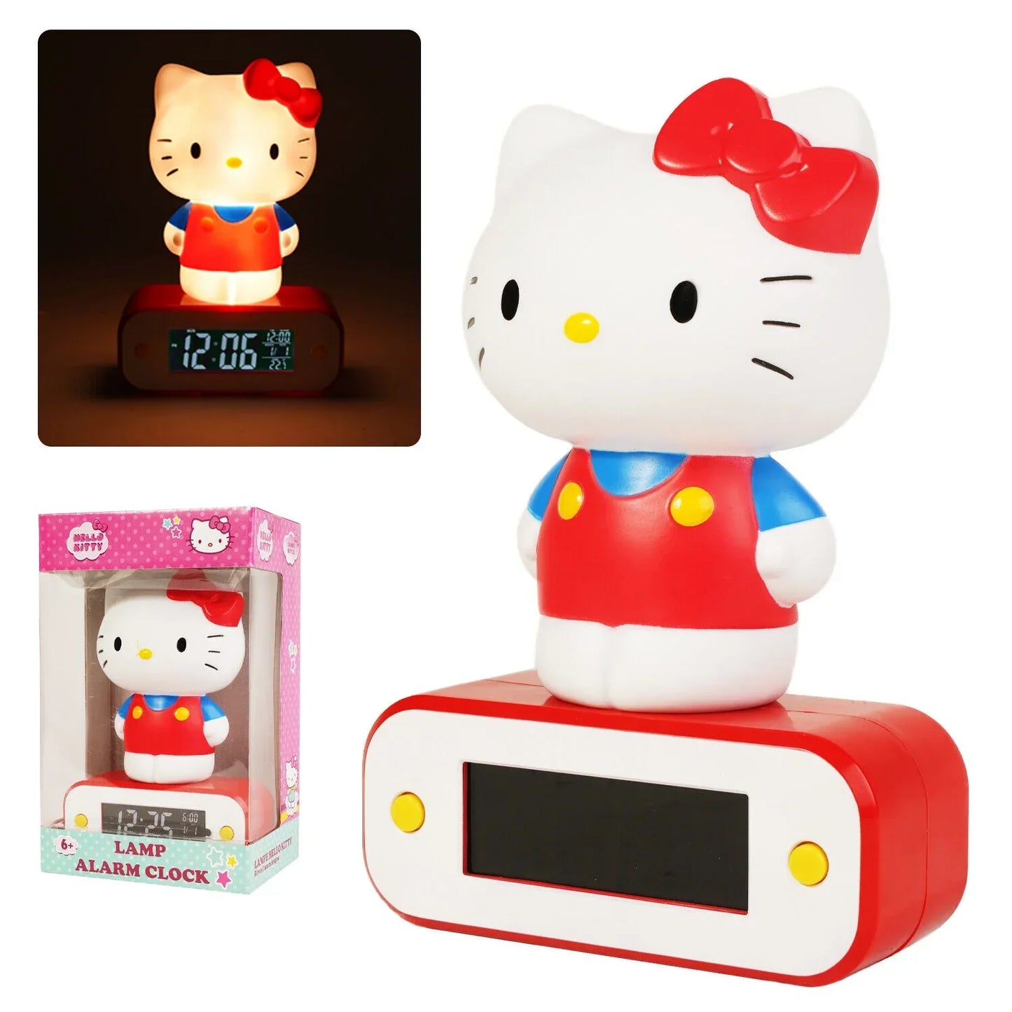 Réveil et Lampe Hello Kitty