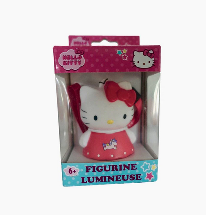 HELLO KITTY - Enhjørning - 8 cm LED-lampe