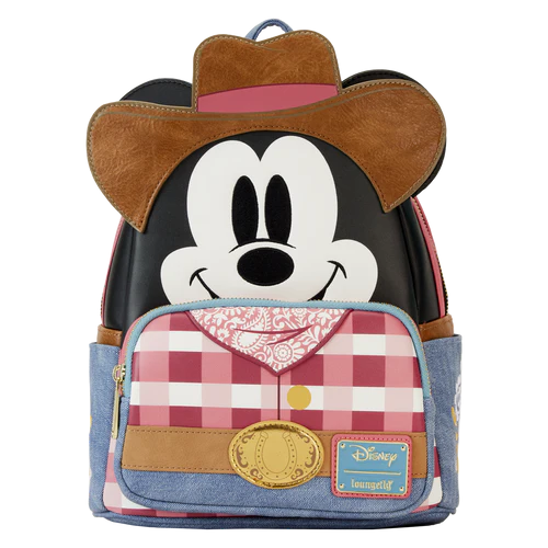 DISNEY Mickey Mouse "Western" Mini Sac à Dos LoungeFly