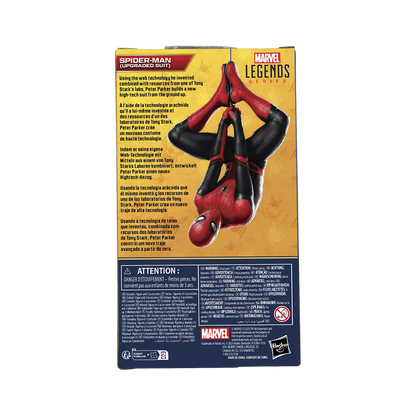 marvel legends series spider man upgraded suit hasbro