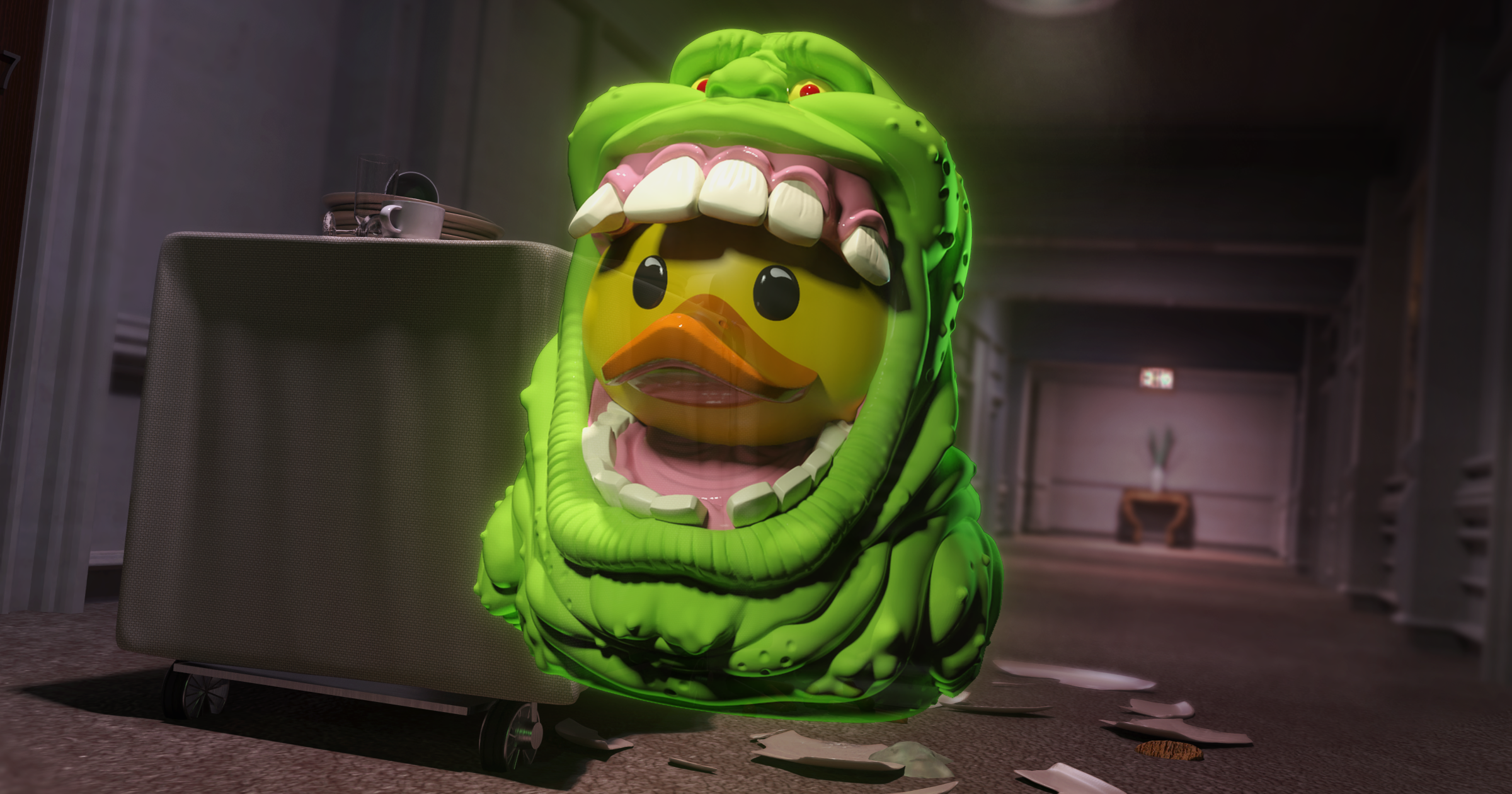 Quietscheente Slimer Glow-in-the-Dark TUBBZ (Erstauflage)