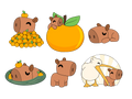 Capybara Pin Set