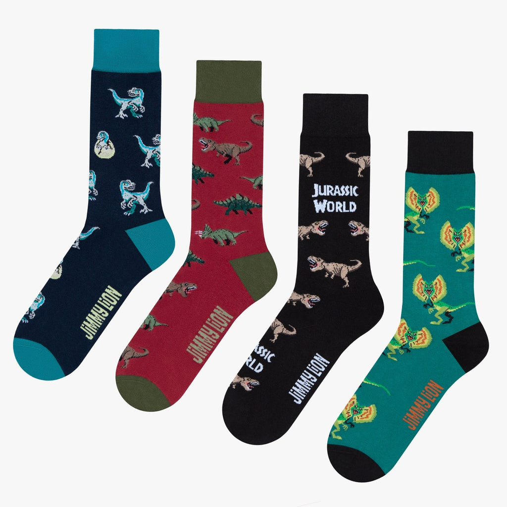 Jurassic World 4-Pack Socks Box