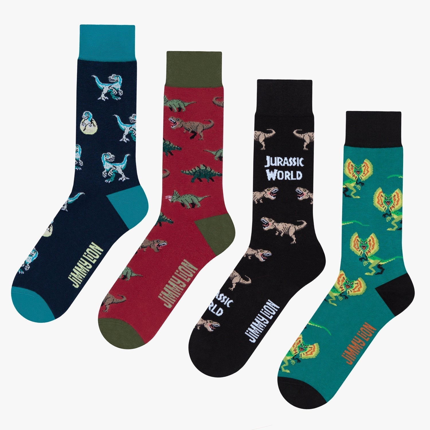 Jurassic World 4-Pack Socks Box