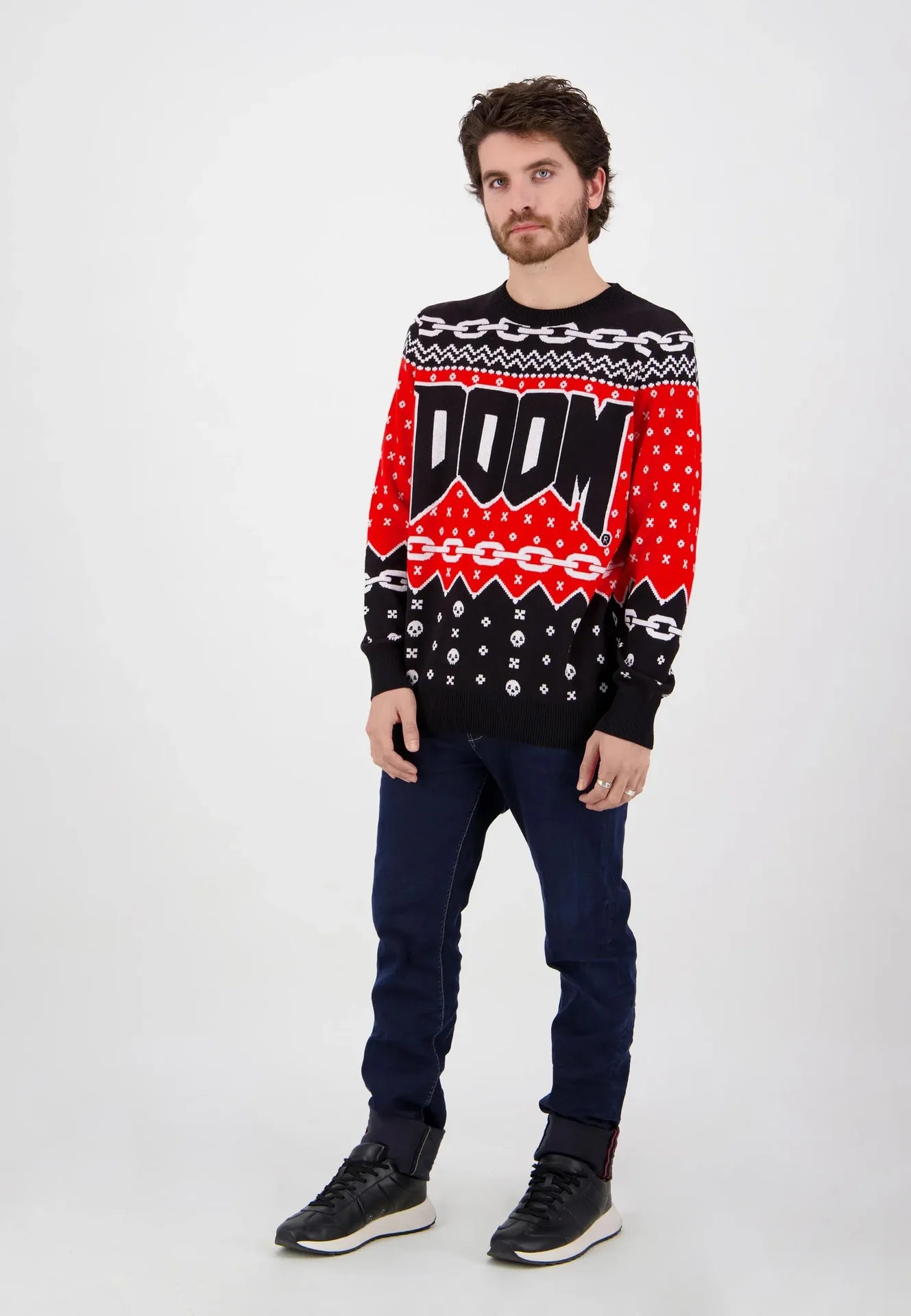 Sweter świąteczny Doom 