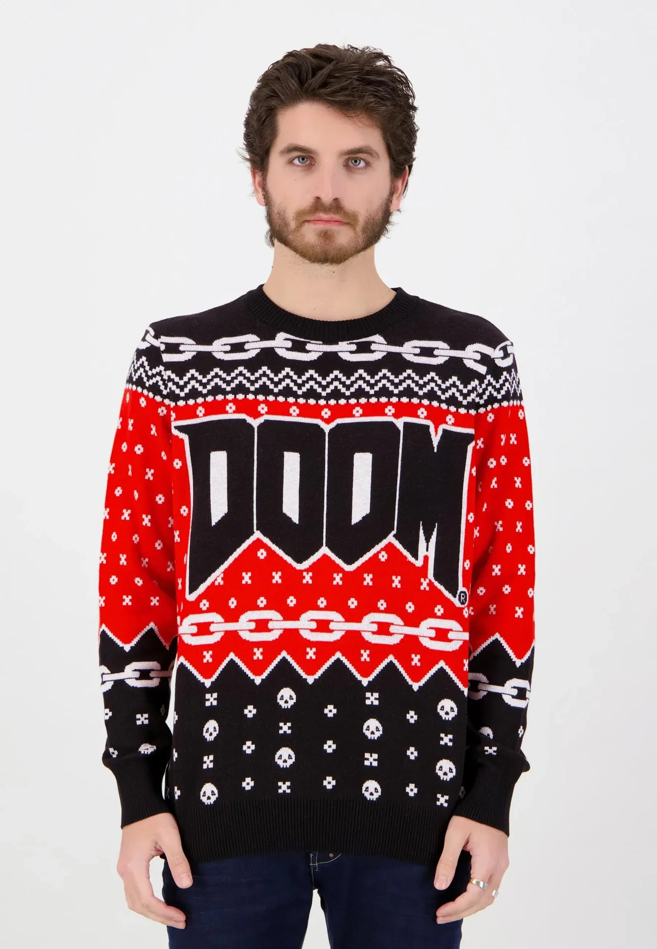 Sweter świąteczny Doom 
