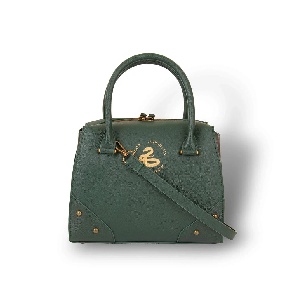 Borsa a mano di lusso a quadri di Harry Potter - Serpeverde