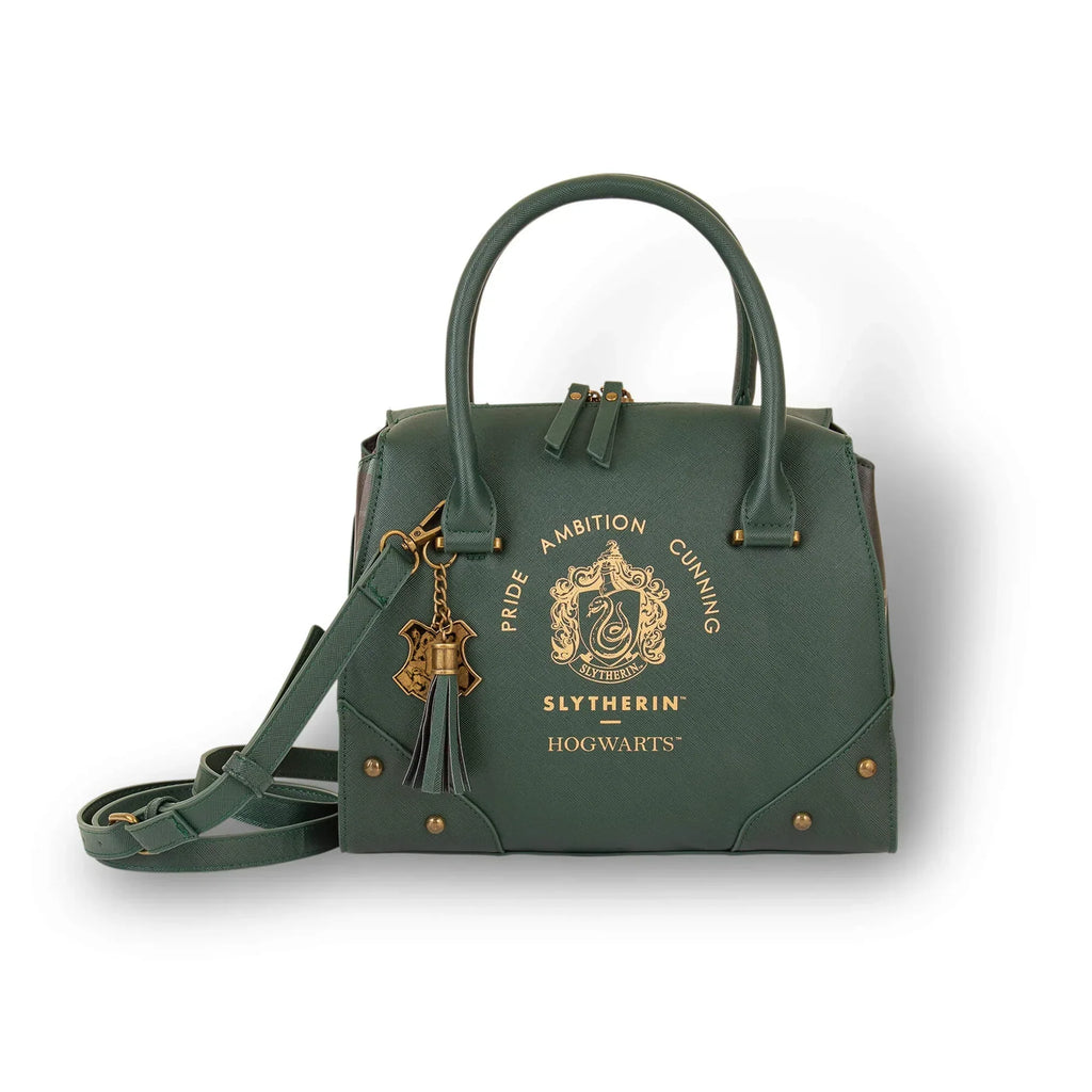 Borsa a mano di lusso a quadri di Harry Potter - Serpeverde