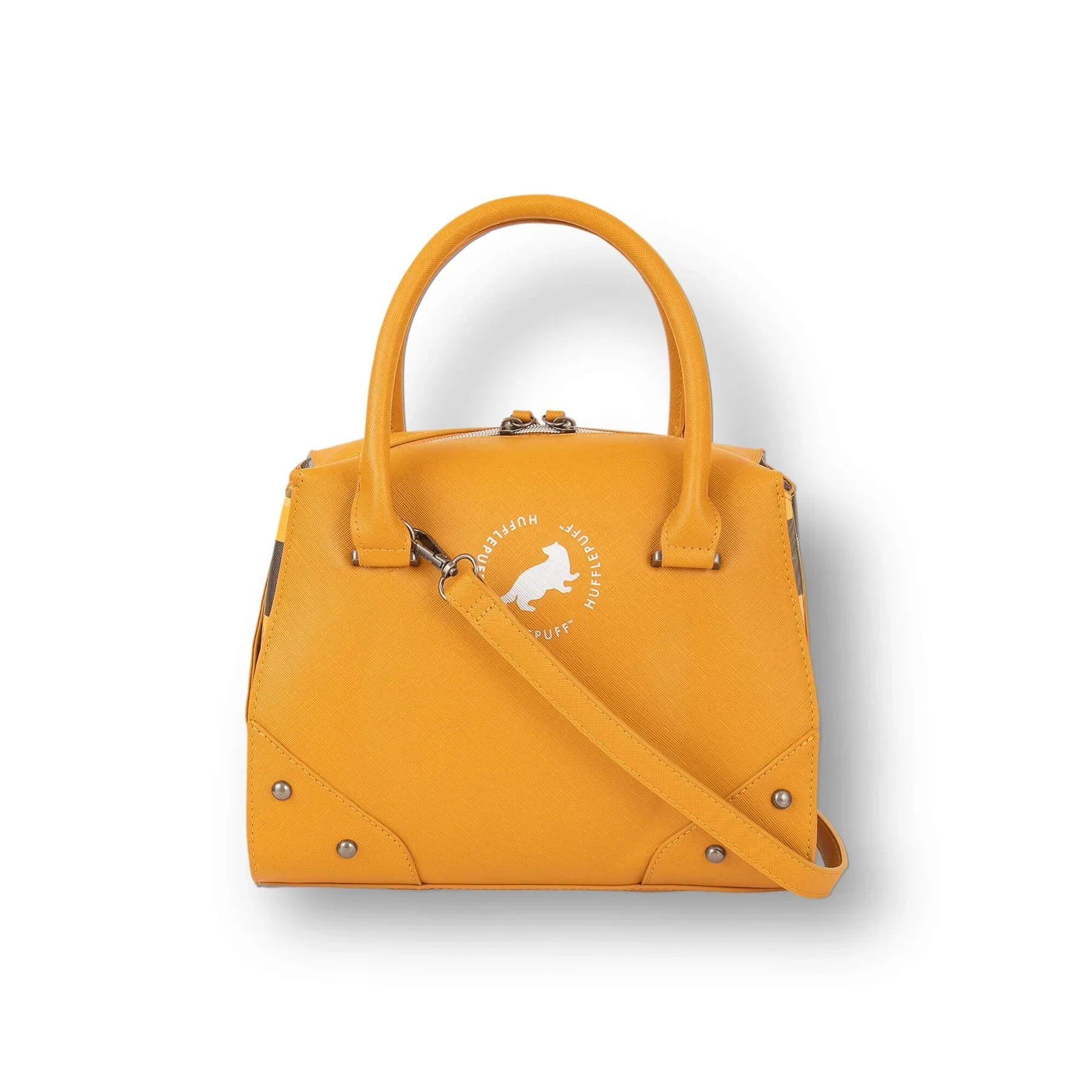 Borsa a mano di lusso a quadri di Harry Potter - Tassorosso