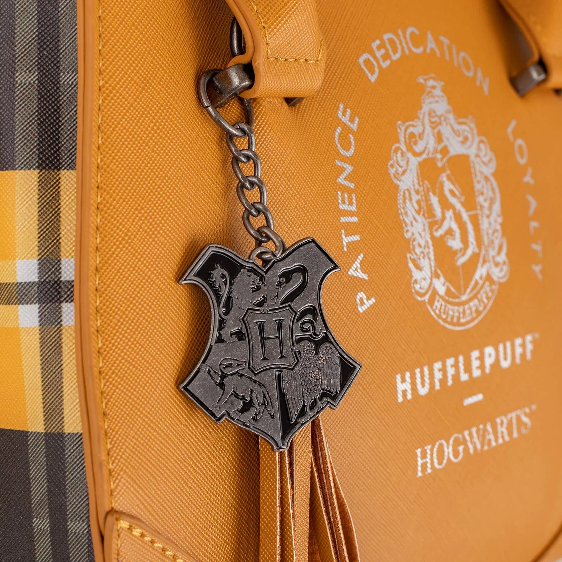 Borsa a mano di lusso a quadri di Harry Potter - Tassorosso