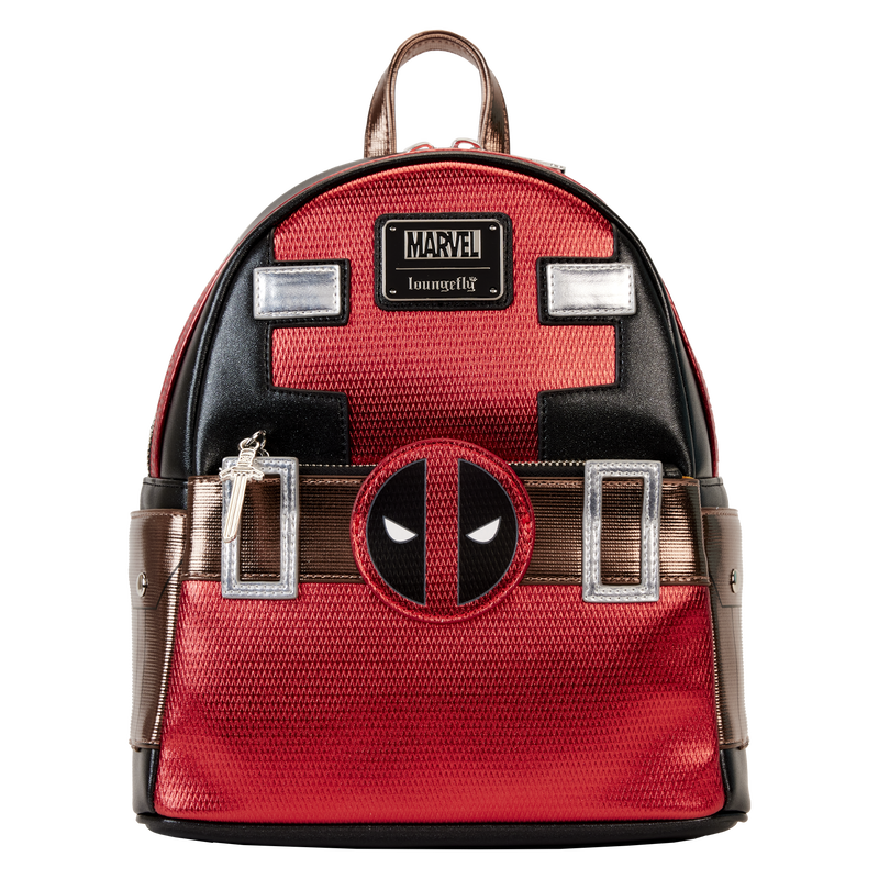 Mini batoh Deadpool Cosplay - metalický 