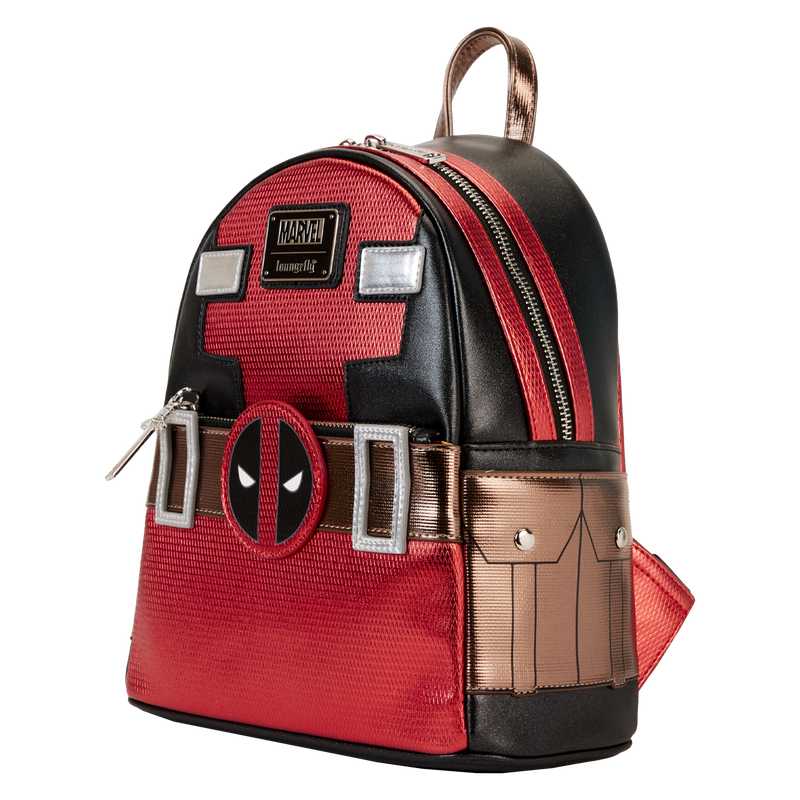 Mini batoh Deadpool Cosplay - metalický 