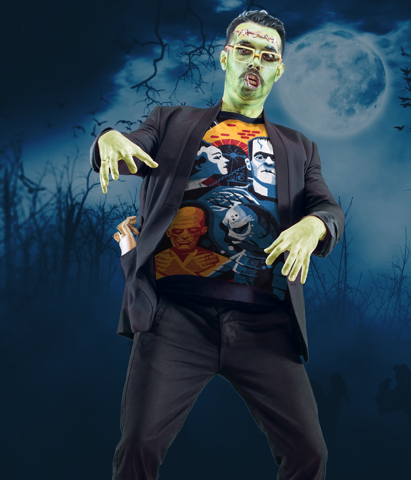 Pull d'Halloween Monstres